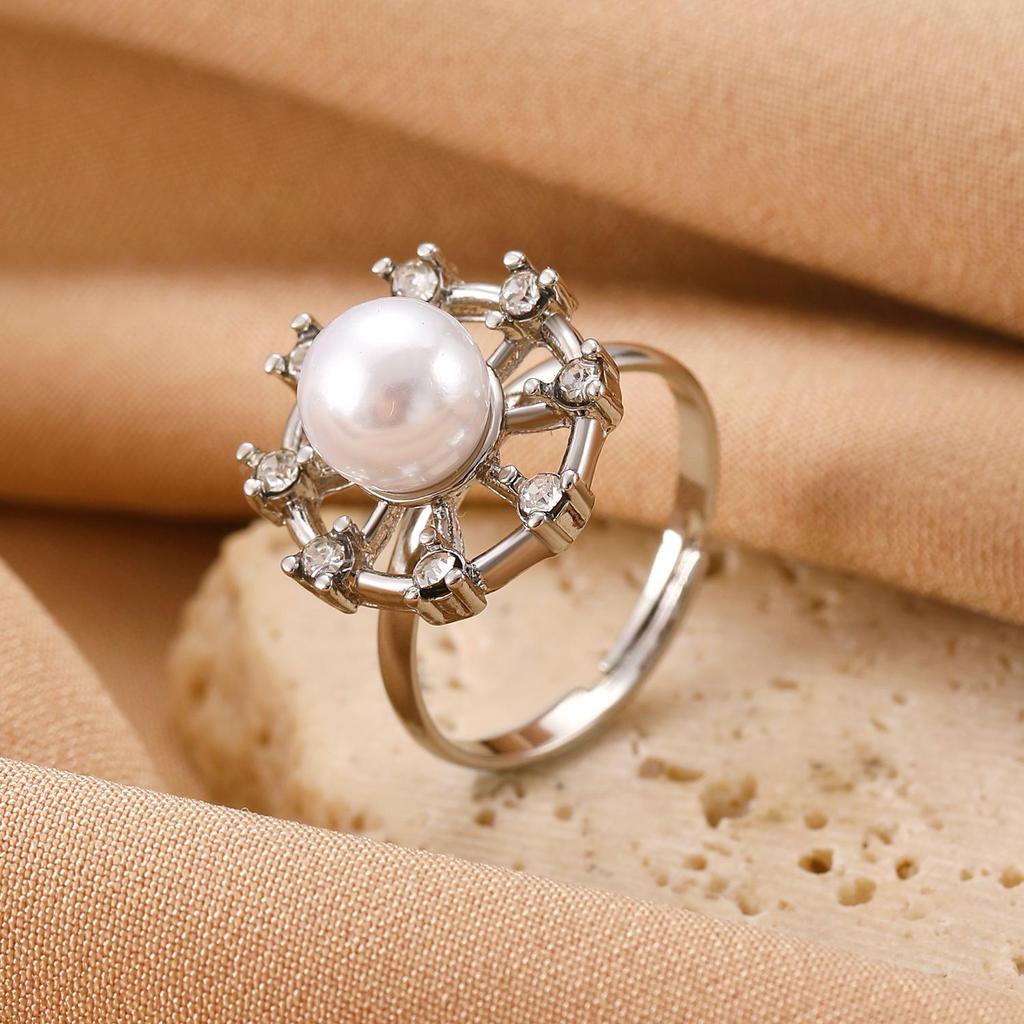 High-End Cross-Border Fashion Bow Ring for Women - European & American Style Open Index Finger Accessory