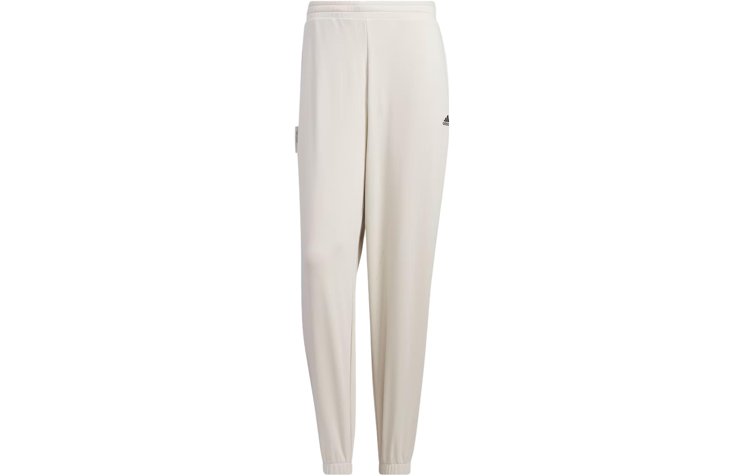 Adidas Knitted Sweatpants Unisex Bauxite Brown Thickened Cuffed Pants IV7588 XXXL