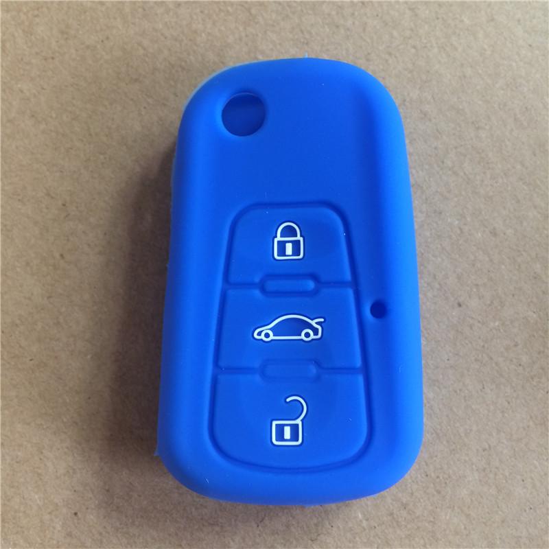 Silicone rubber car key case cover for MG MG3 MG5 MG6 MG7 GT GS FOR Roewe 350 360 750 W5 3button CAR KEY