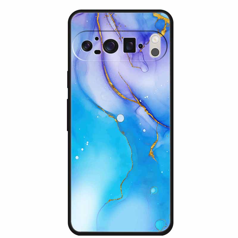 For Google Pixel 10 Pro Case Vivid Graceful Premium Marble TPU Soft Silicone Phone Cases Impact Chic Mineral-Finish Para Cover