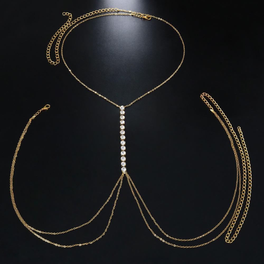Sexy Body Chain Fashion Jewelry Diamond Chest Chain