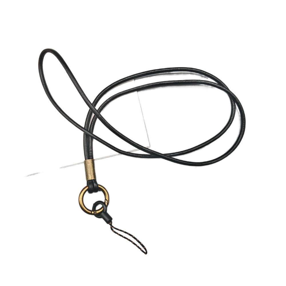 

Длинный ремешок для телефона, брелок, подвесная веревка, новый мобильный телефон, кулон для ключей, держатель удостоверения личности black-long