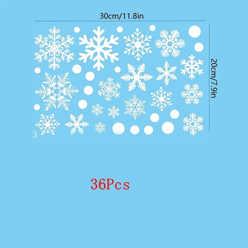 20X30CM Christmas Decor Window Snowflake Stickers Glass Window Stickers for Christmas Supplies Home Room New Year Gift Navidad