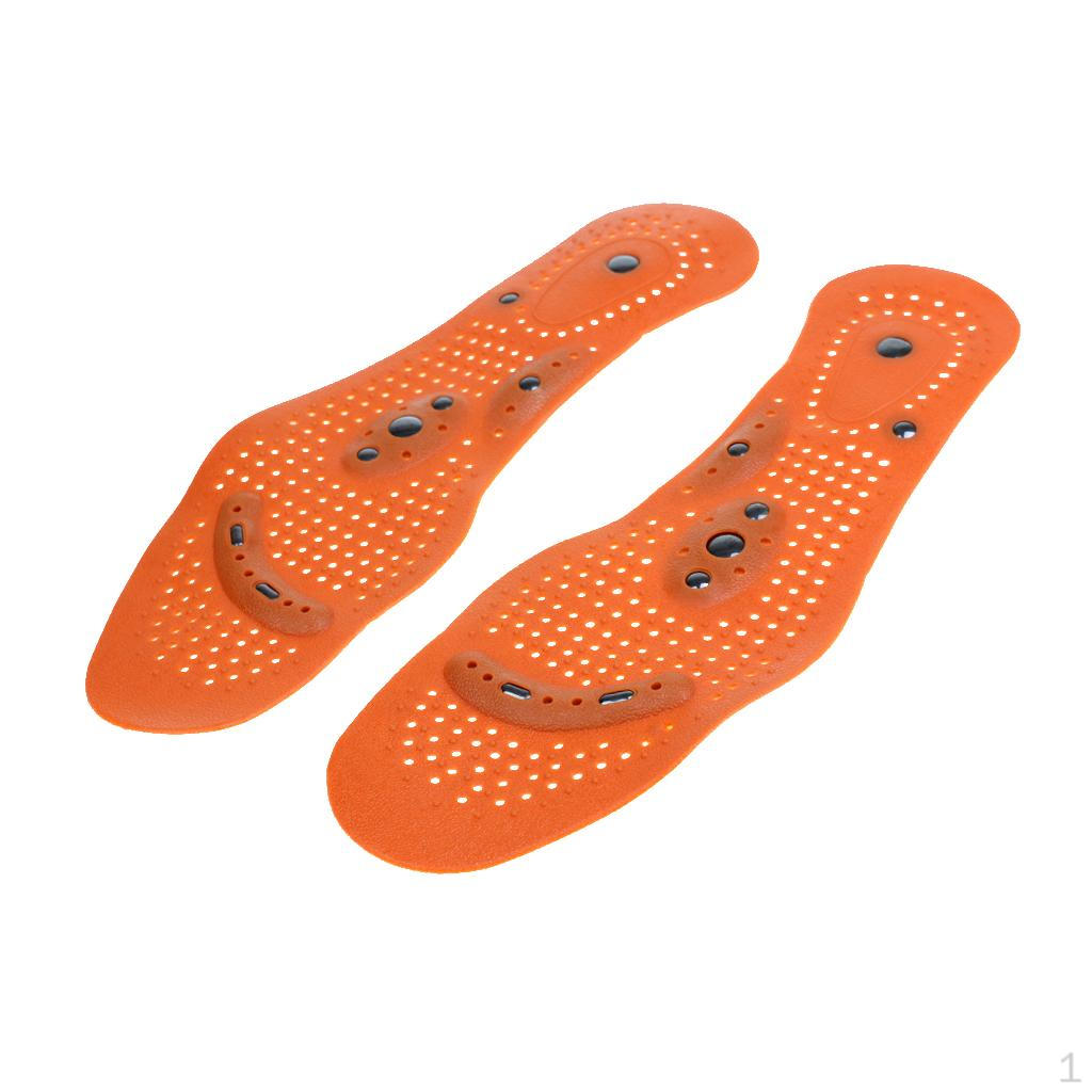 

1 Pair Insoles Shoes Inserts Cushion Foot Massager, M