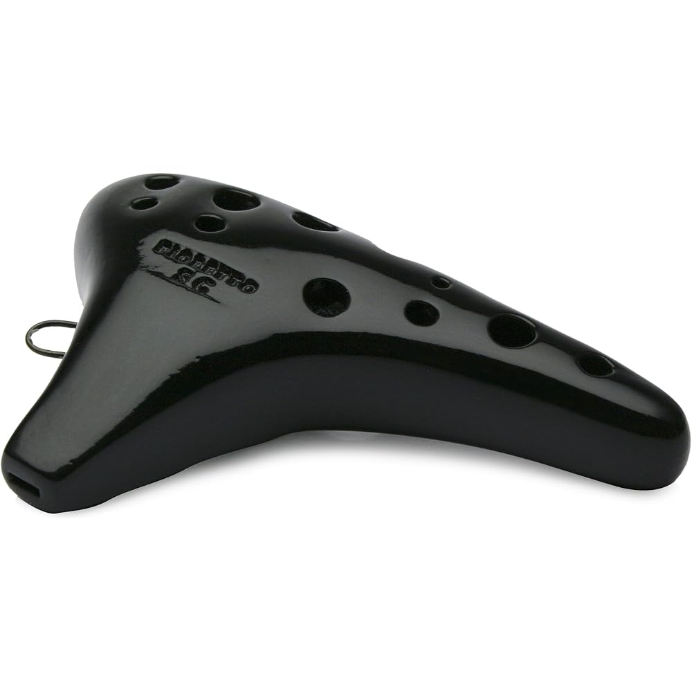 NIGHT Ocarina Fioretto ACBNB Alto C Key Black Normal Breath Specification