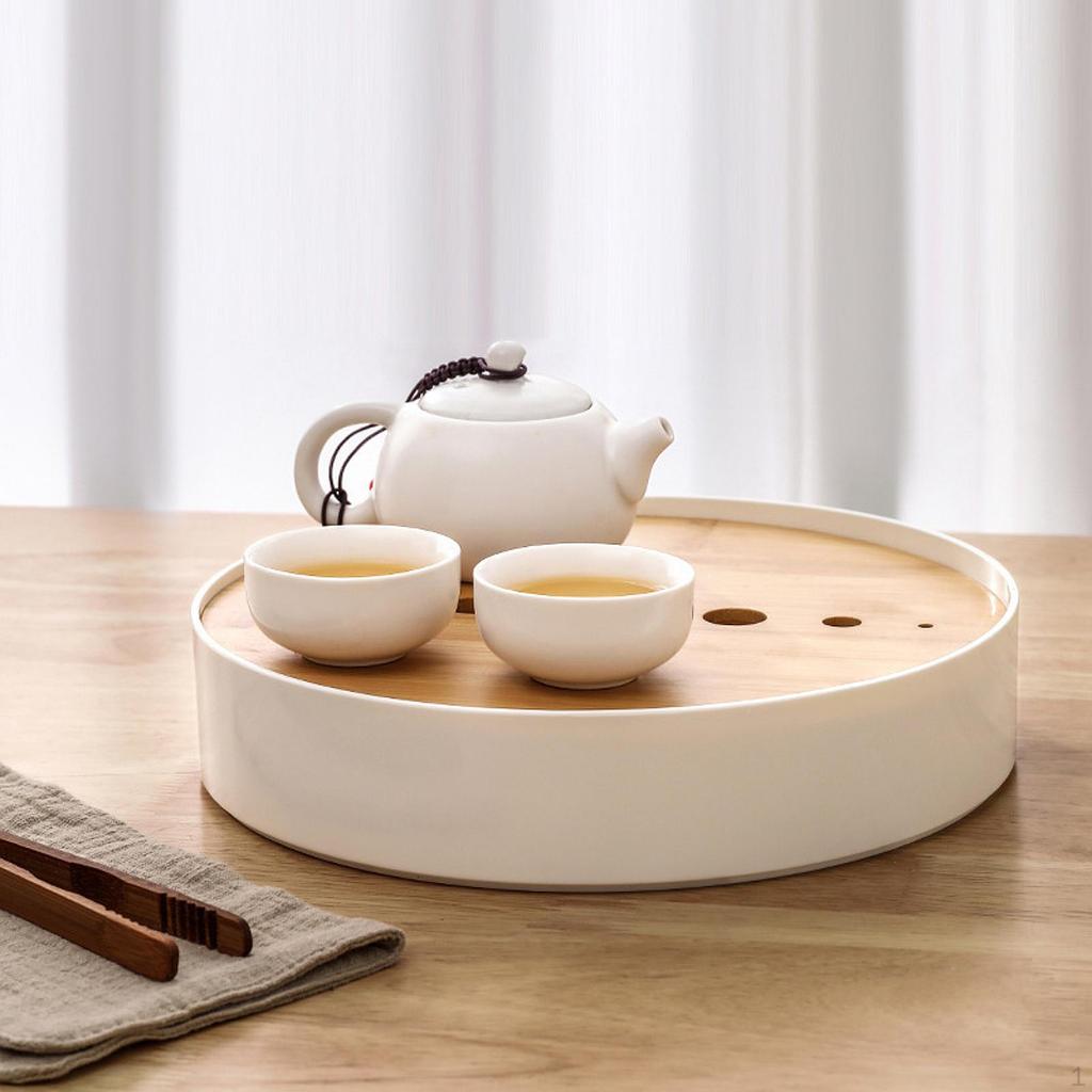 Gongfu Tea Ceremony Tray Bamboo Drain Kungfu Serving for Bar