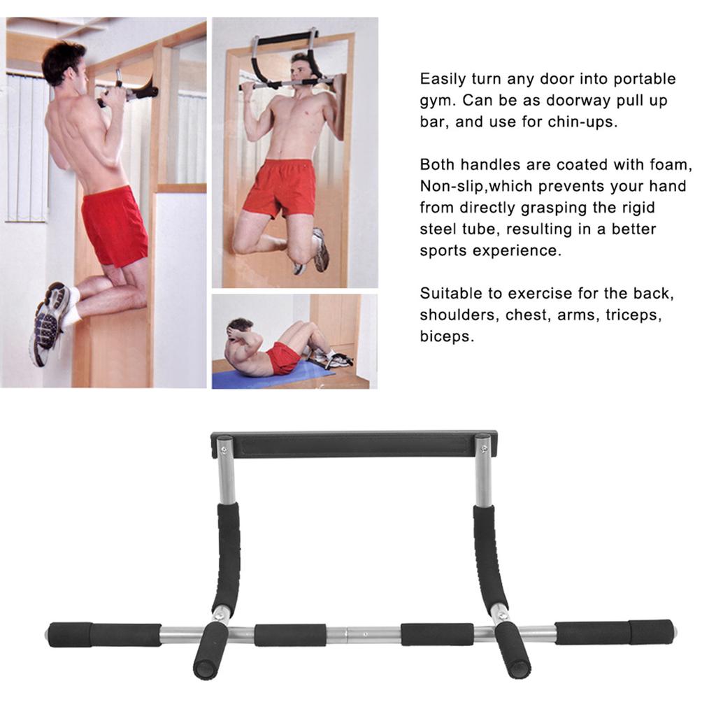 Indoor Door Pull Up Chin?Up Trainer Horizontal Bar Arm Training Exercise Fitness Equipment