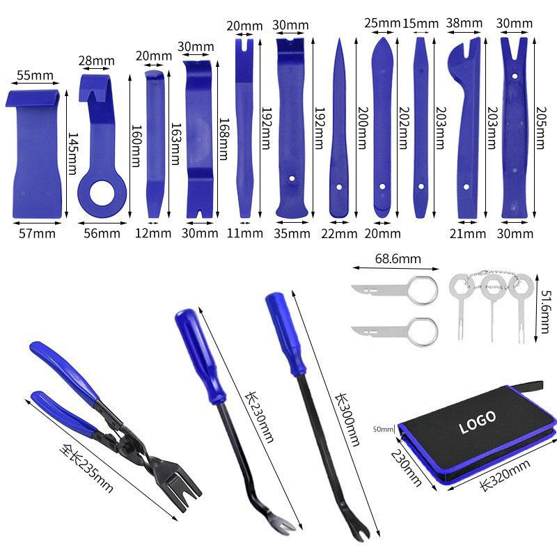 Car Trim Removal Tool Auto Trim Puller Tool Kit Pry Tools Set for Trim Clip Pliers Fastener Remover Pry Hand Tools Kit