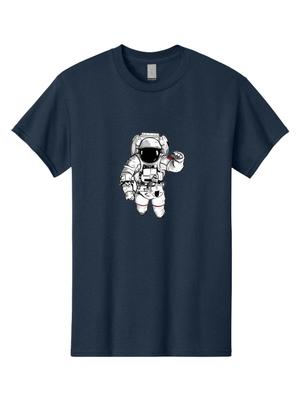 Astronaut-4 Mens Graphic Tee, 100% Cotton, Casual Summer Wear