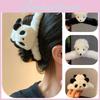 Cute Panda Plush Hair Clip Handcrafted Cartoon Clip For Women's Hairstyles