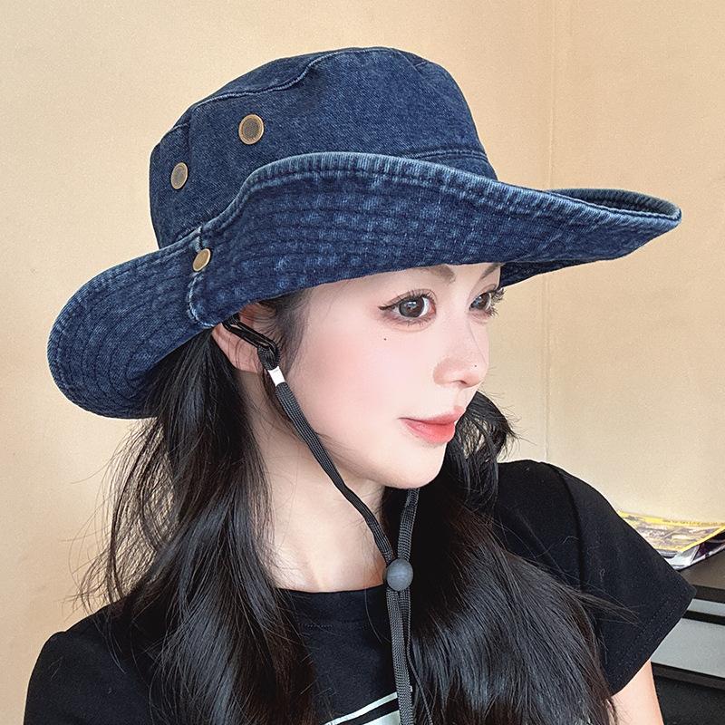 Spring/Summer Western Cowboy Fisherman's Hat Unisex Retro Casual Sun Hat—Versatile for Hiking Sun Protection and Fishing