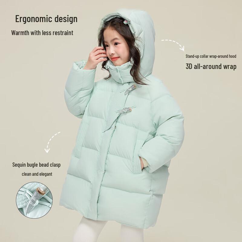 Yuan Yuan Princess Girls' Winter Down Puffer Jacket