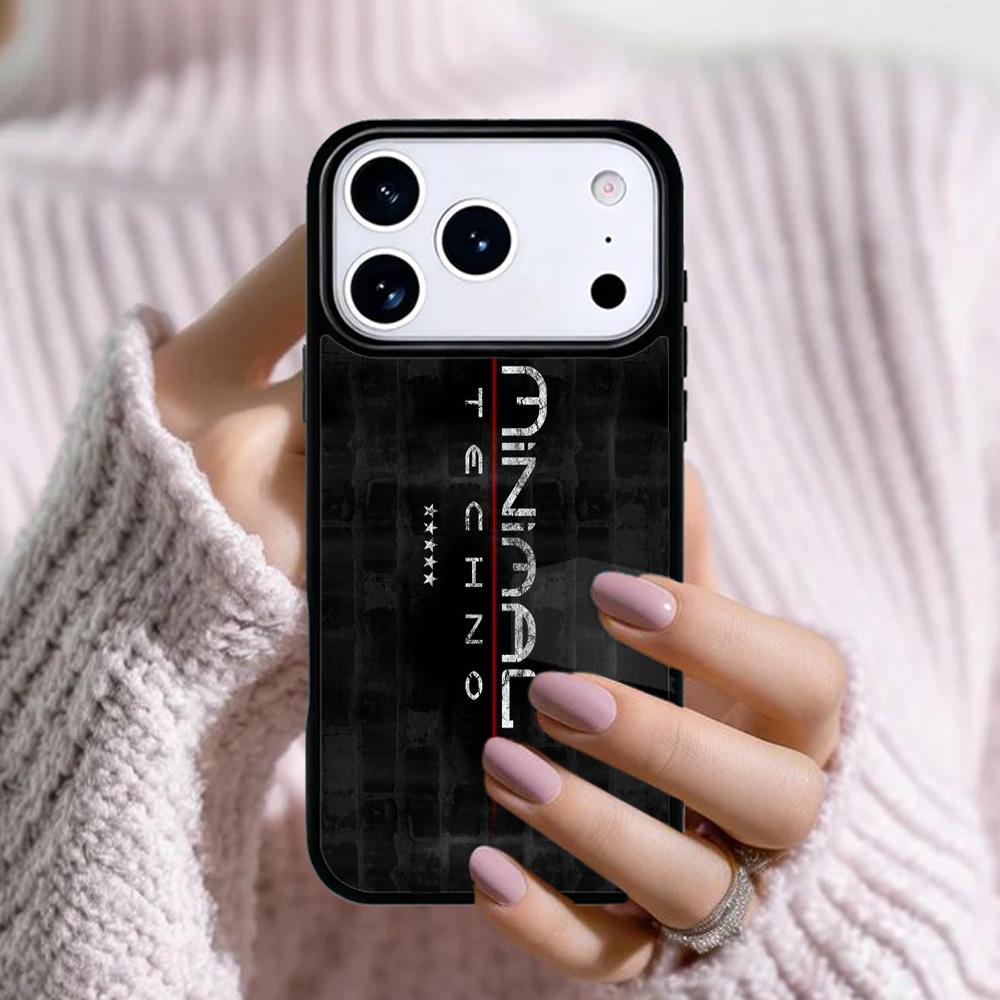 Techno Music Soft Phone Case For Apple iPhone 17 Air 16E 15 14 Plus 13 12 11 Pro Max Mini Funda Cover