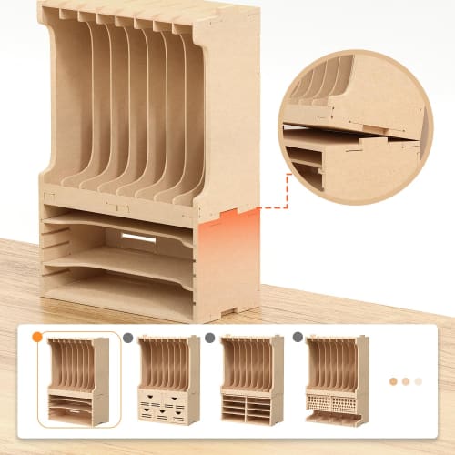 Bucasso Runner Stand, Plastic Model Stand, Paint Rack, Model Tool Storage Rack, MDF Material, Parts Stand for Models, Gunpla, Plastic Models, Runners,