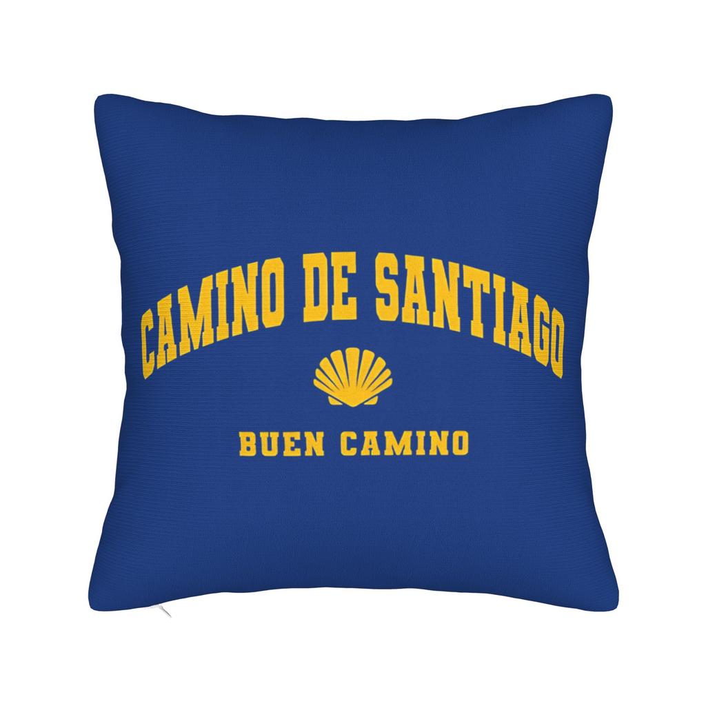 Camino De Santiago Square Pillowcases Polyester Car Shells The Way Movie Cushion Cover Cool Decor Pillow Cover 45*45
