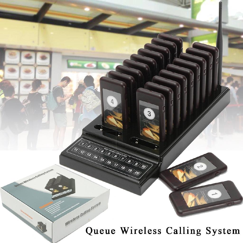 20Pcs Wireless Restaurant Coaster Pager Guest Call Paging Queuing Calling System New