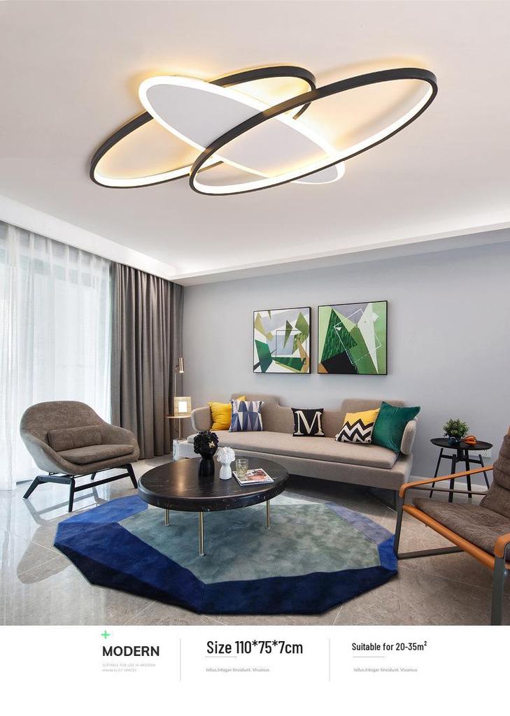 Modern LED Ceiling Light for Living Room, Study, Dining, and Bedroom
