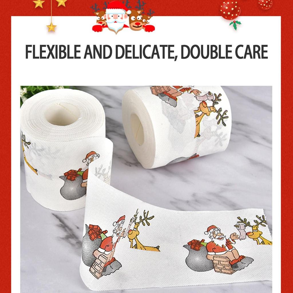 Christmas Roll Paper Napkin Colored Paper Creative Environmental