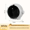 Wall-Mounted Toothbrush Holder with Dust Cover - No Drill, Upside Down Design for Electric & Manual Brushes, Space-Saving Bathroom Organizer KTY