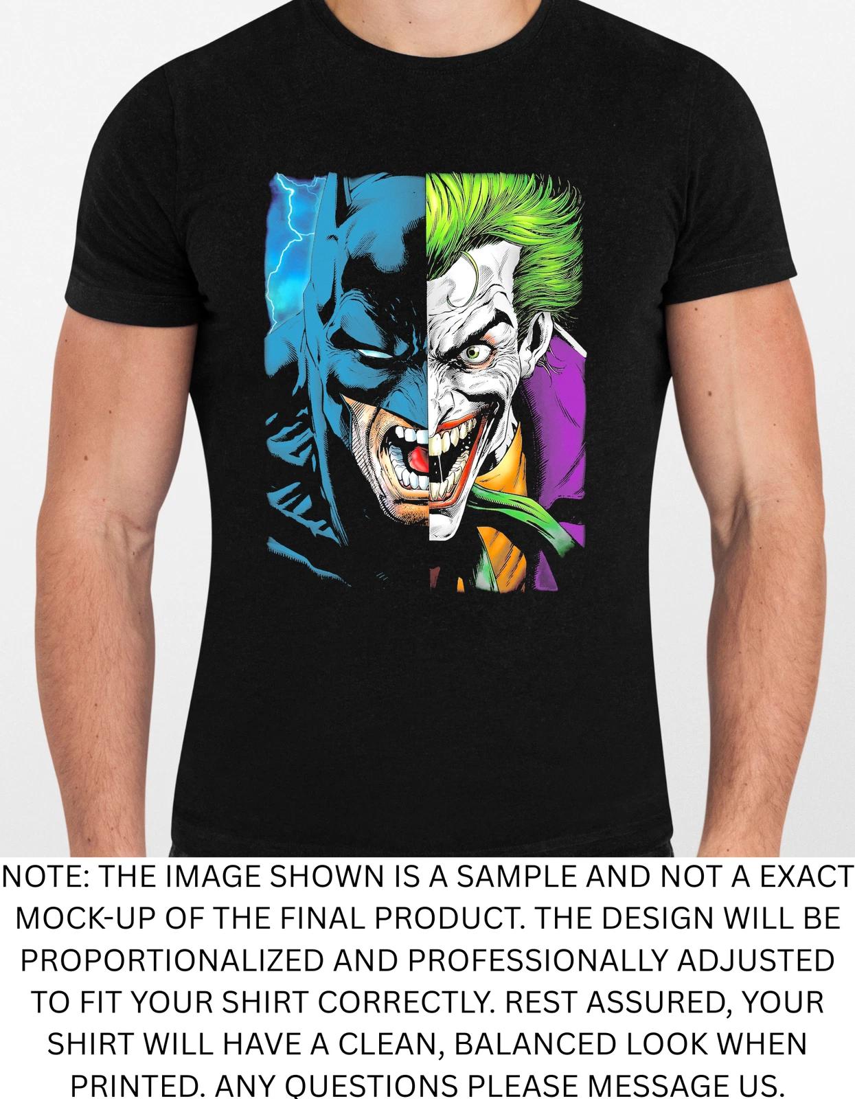 Men s and Women s T-shirts Batman N Joker Graphic XS