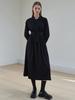 Eight Days A Week Shirred Tie Dress Black Ad220