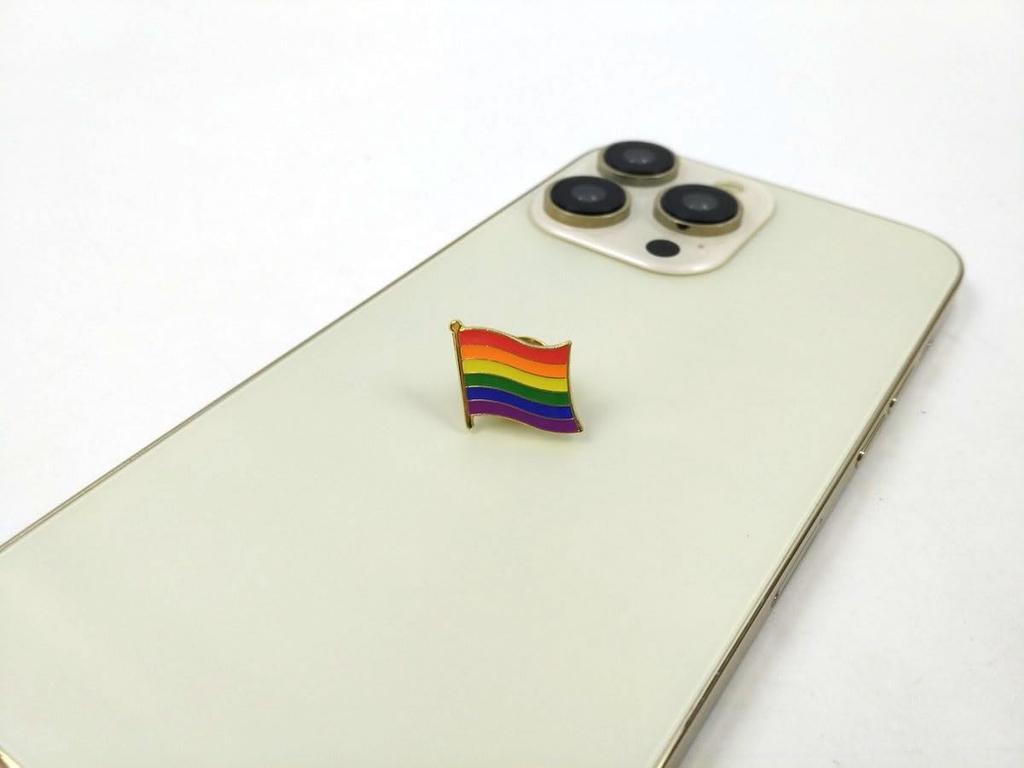 [F NODE] Rainbow Flag Pin Badge, LGBT, 1.5cm x 1.6cm, Pride Flag, Rainbow Flag, Flag Meaning, Types, Merchandise, 6 Colors, Symbolism, Diversity,