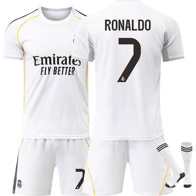 25-26 Domácí fotbalový dres Real Madrid pro děti i dospělé RONALDO #7