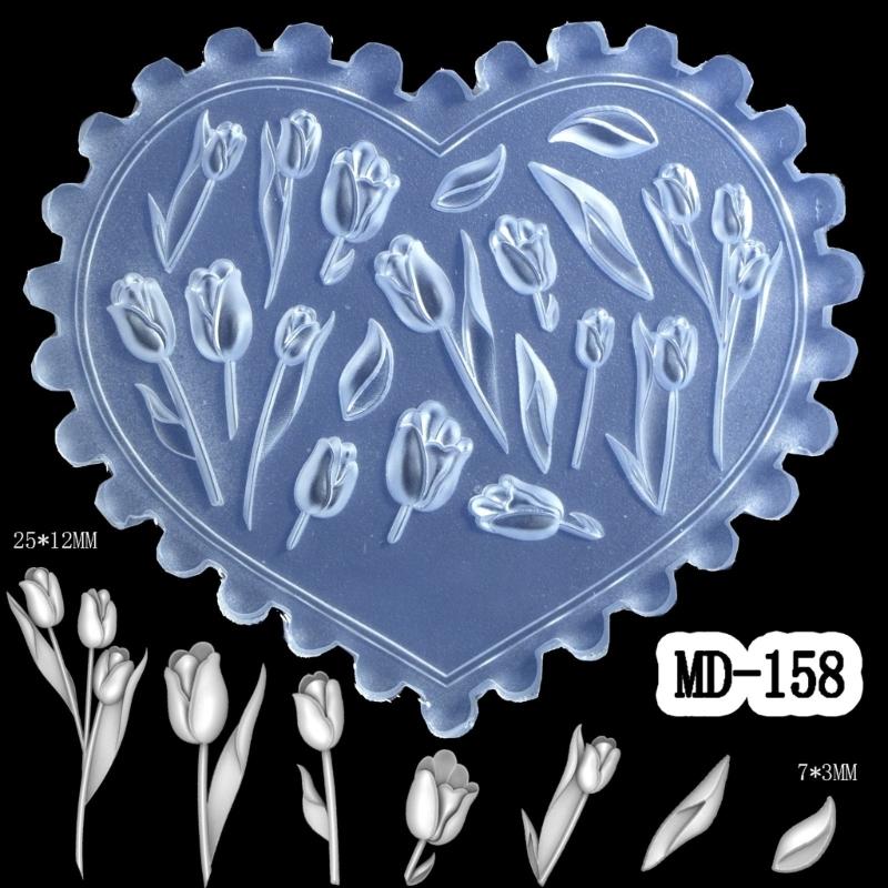 Creative Nail Art Silicone Mold for Easy Pattern and Designs Creation Soft Materials Fit Various Nail Shapes and Lengths