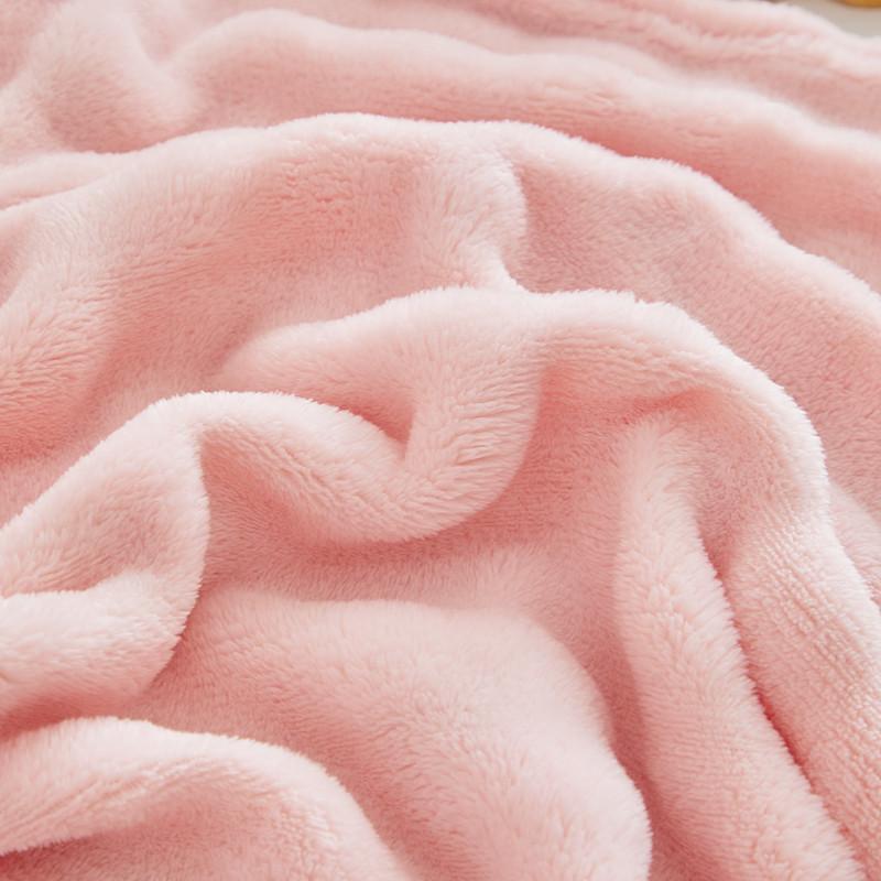 Summer Scandinavian Fleece Single Layer Coral Fleece Blanket Office Lunchtime Air Conditioning Blanket Blankets