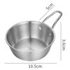 Outdoor Xuela Bowl 304 Stainless Steel Korean Rice Wine Bowl Restaurant Pickle Bowl with Handle Rice Washing Bowl