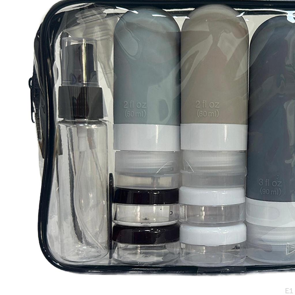 16 Pieces Travel Bottles Containers Reusable Multipurpose Empty Cream Jars Dispenser for Cosmetics
