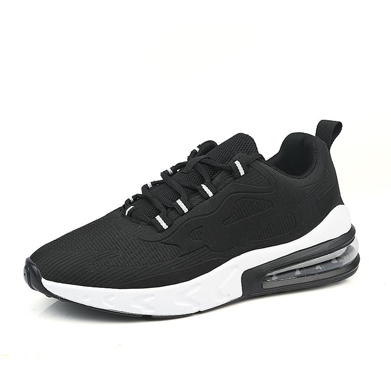 

Running Shoes Men Lightweight Anti-slip Casual Sneakers Men Color-blocked Thick Sole Comfortable Soft Lace-up Sports Shoes Men 36 чёрный