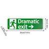 Acrylic Dramatic Exit Sign Colorful Theatrical Exit Sign Plate Wall Sign For Garage Restaurant Bar Room Home Decoration
