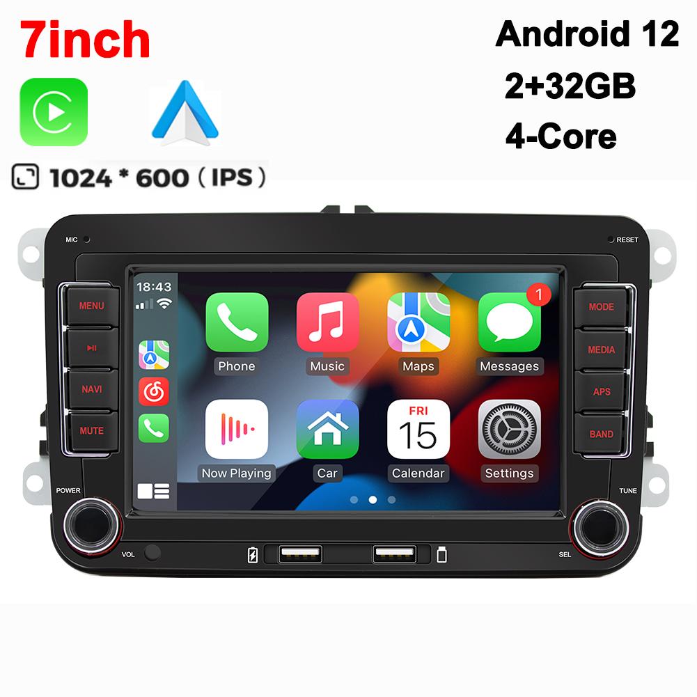 Universal Android 13 Car Radio Carpaly For VW Volkswagen Golf 5 Seat/Skoda/Passat/Polo Autoradio Multimedia Player BT GPS