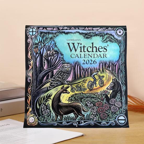 2026 Witches' Calendar Year of The Witch Monthly Planner Magical Wisdom Astrological Data Almanacs Datebook