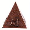 1PC Egyptian Pyramids Figurine Pyramid Alloy Iron Statue Desktop Decoration
