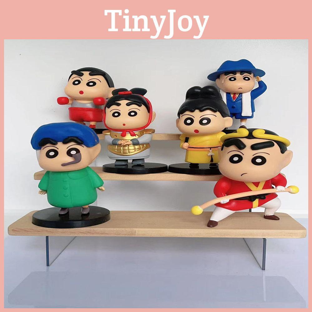 Whimsical Shinchan Crayon Desk Decor Statues In Six Designs Colorful