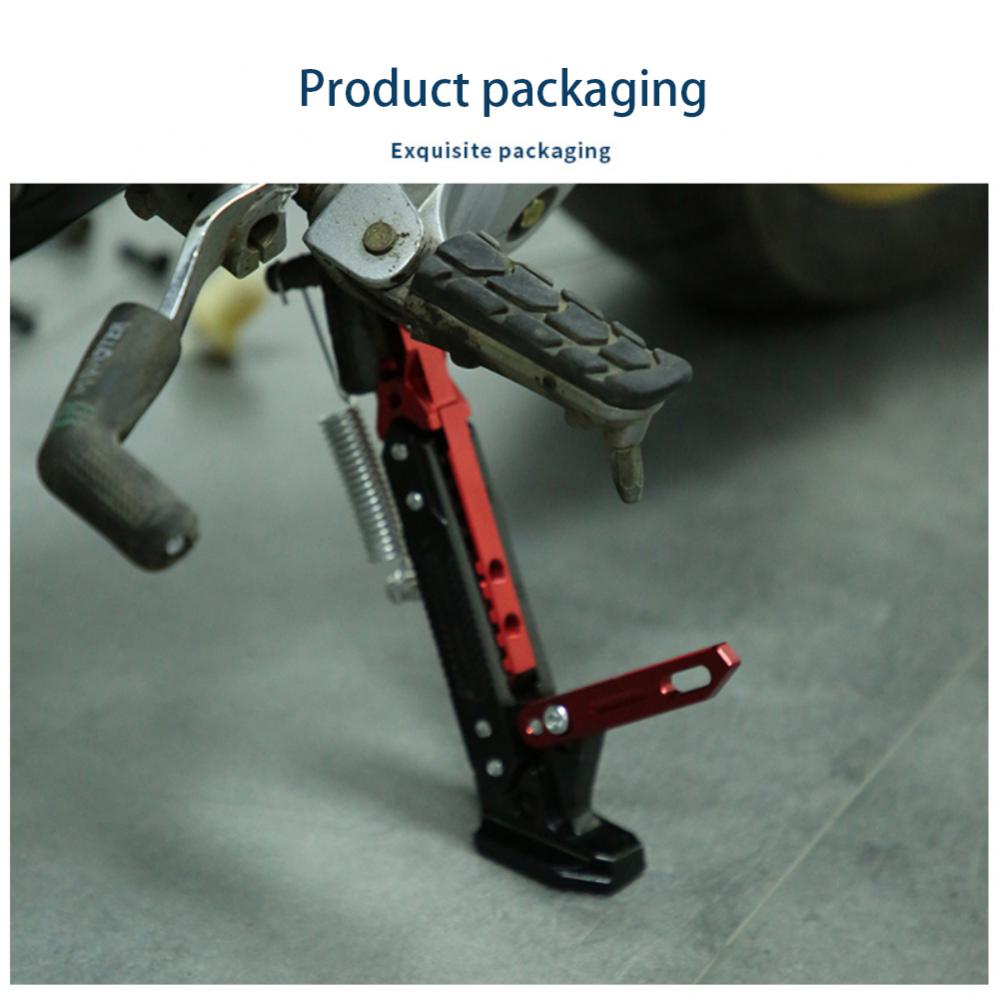 Motorcycle Kickstand Adjustable Foot Side Support Parking Kickstand for Electric Motorbike Parking Foot Side Support Stand