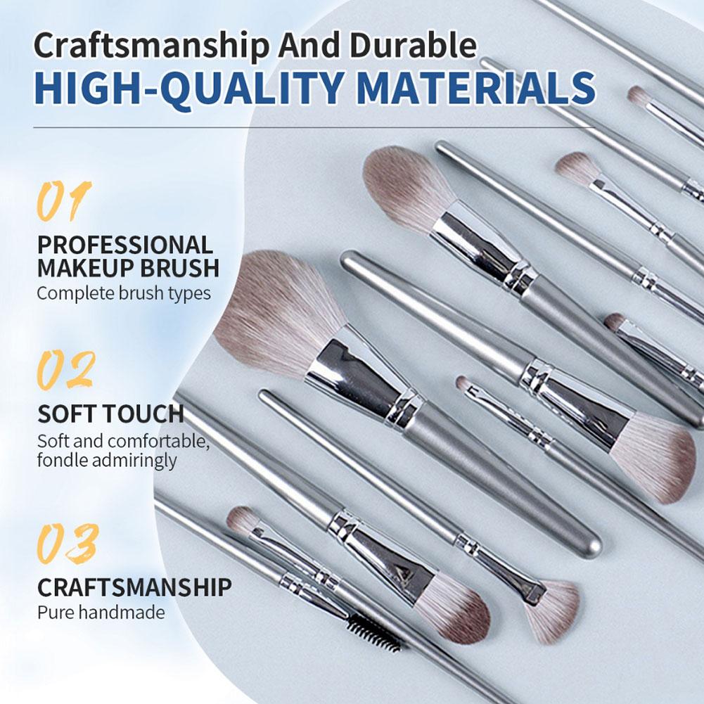 Professional Makeup Brush set 14 Pcs Premium Synthetic Foundation Powder Concealers Eye shadows Blush Makeup Brushes Universal