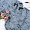 1PCS/10PCS 90*180cm Voile Cheesecloth Table Runner Semi-Sheer Gauze Dining Table Decoration for Wedding Brithday Party Christmas
