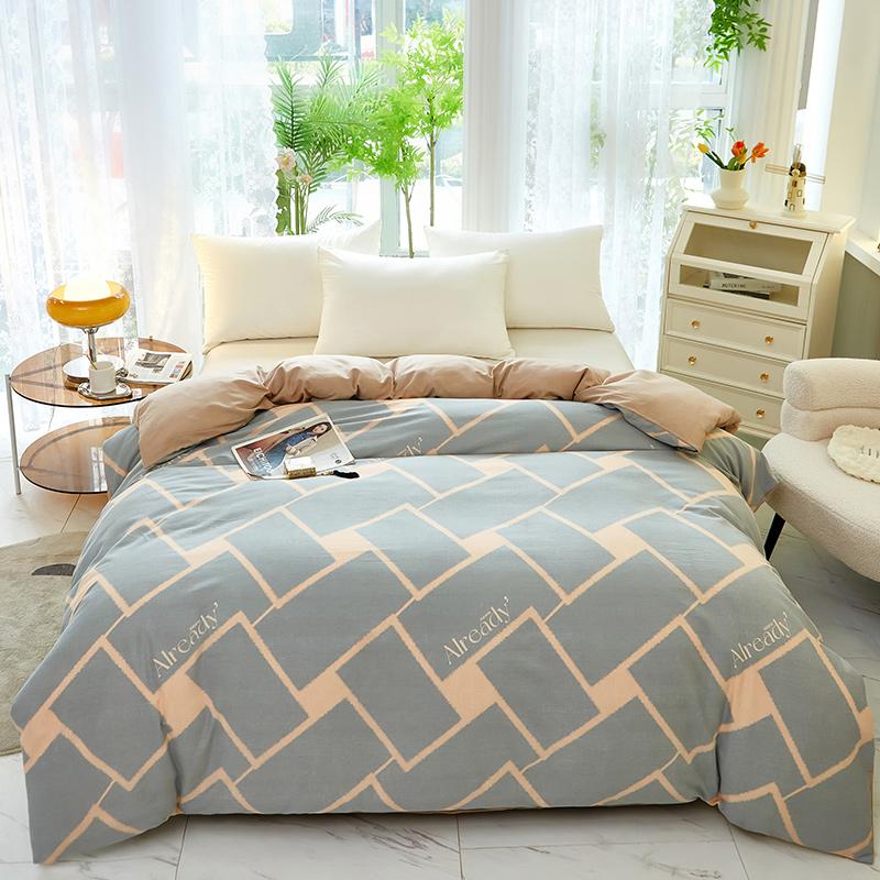 1Pc Boho Geometric Pattern 100% Cotton Duvet Cover Thicken Quilt Cover with Zipper Soft Comfortable Bedding for Kids Boys Girls