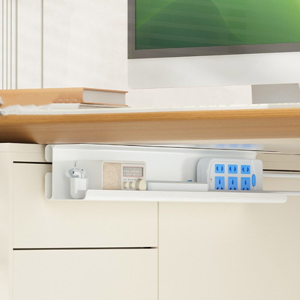 Flame Retardant Cable Management Tray No Trace Under Desk Rack Wire Fixing Wire Tray  Home Office