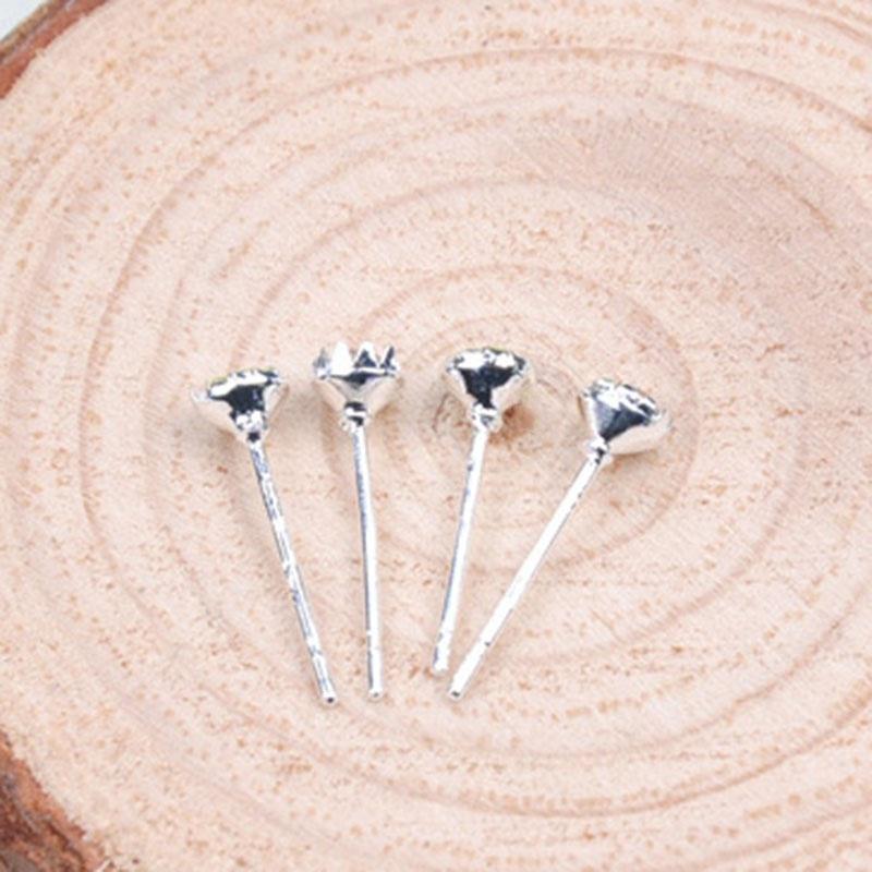 Cercei cu șuruburi din argint, 40 buc, la modă, pentru femei, cu cristale de floarea soarelui și strasuri