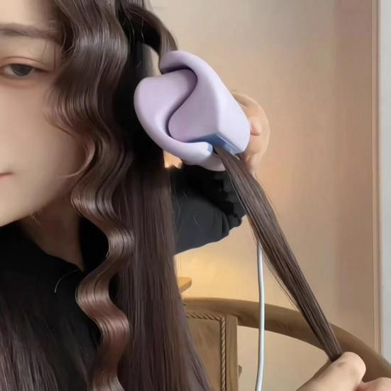 Yousheng Hair Curling Iron 4 Temperature Adjustable French Wave Hair Curler Quick Heating Electric Hair Crimper Waver Women Wavy Hair Curling Wand