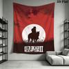 RDR2 Wall Hanging Printed Fabric Blanket Decorative Tapestries for Bedroom Living Room Home Decor