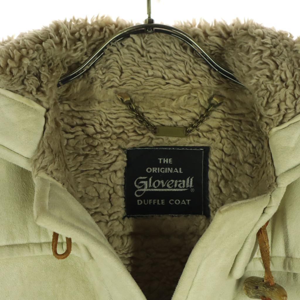 Gloverall 90s Old British Faux Shearling Lining Duffel Coat Ivory Women Used