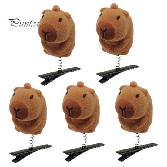 

5 шт. заколок для волос мультяшная кукла капибара в солнцезащитных очках весенние заколки для волос декоративное украшение для волос 5pcs