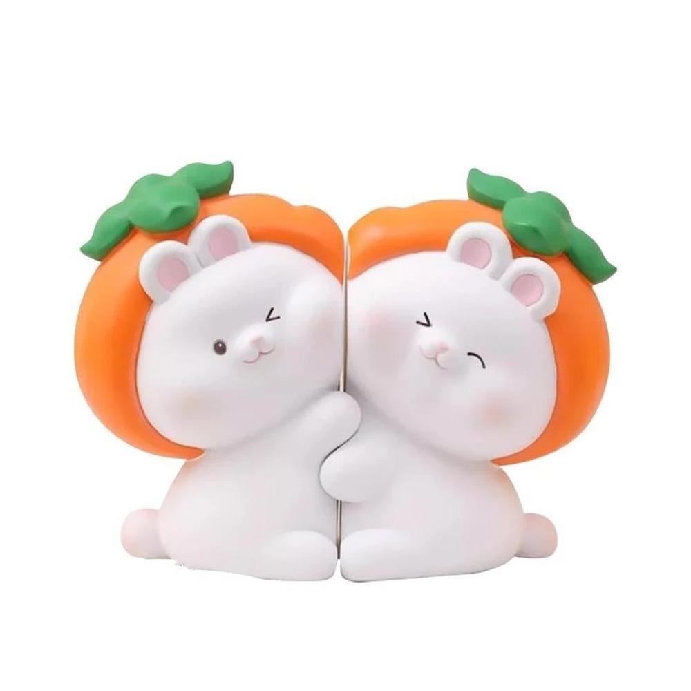 

2pcs Creative Book Holder Resin Miniatures Figurine Crafts Decorative Bookends Cabinet Style 5