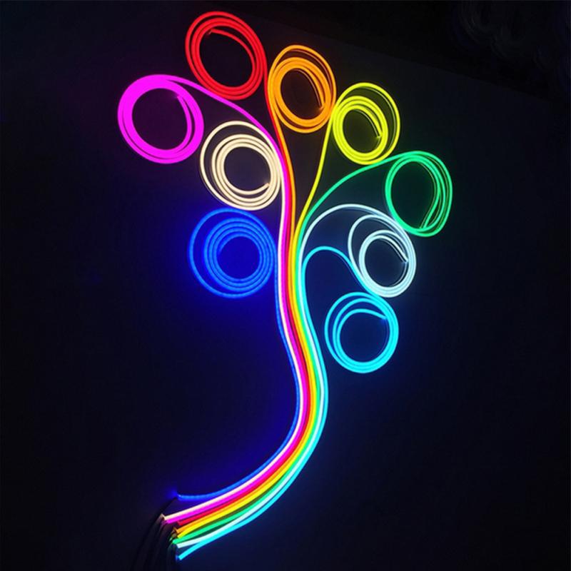 Led Flexible Silicone Neon Light Strip Set 2835 5m 12v Low Voltage 6x12 Waterproof Flexible Light
