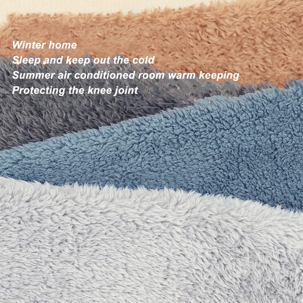 Over Knee Fuzzy Socks Winter Home Sleeping Soft Thick Breathable Plush Stockings Leg Warmer